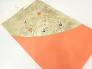 未使用品　花鳥模様刺繍名古屋帯